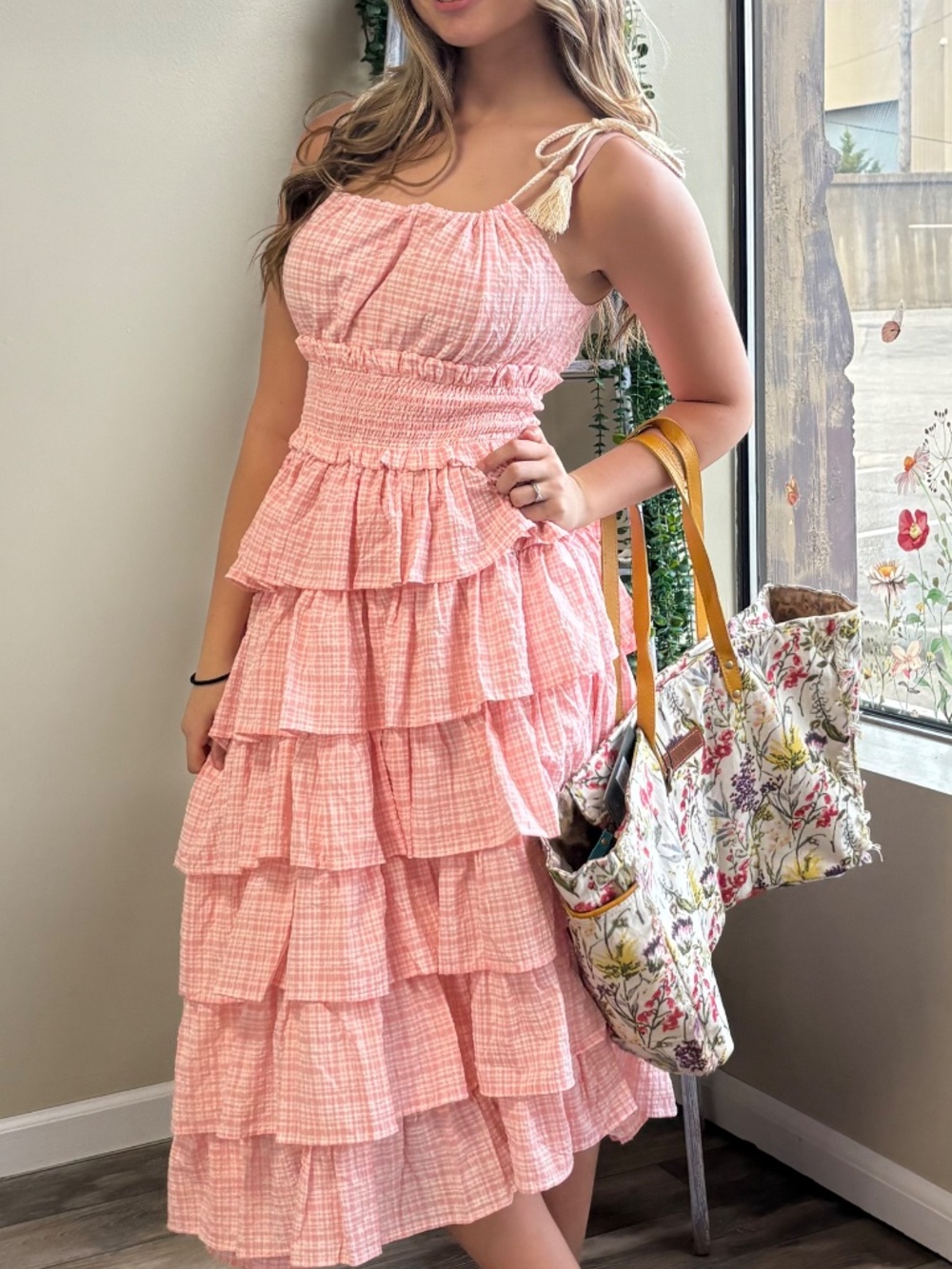 Bibi Pink Ruffle Sun Dress - Picture 6 of 6